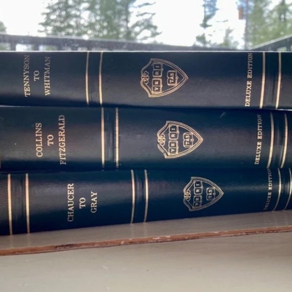 Harvard Classics | Set of 4 Poetry Hardcover Books | Chaucer to Whitman | 1930s - Picture 2 of 6